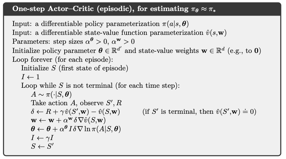 Actor Critic One-step